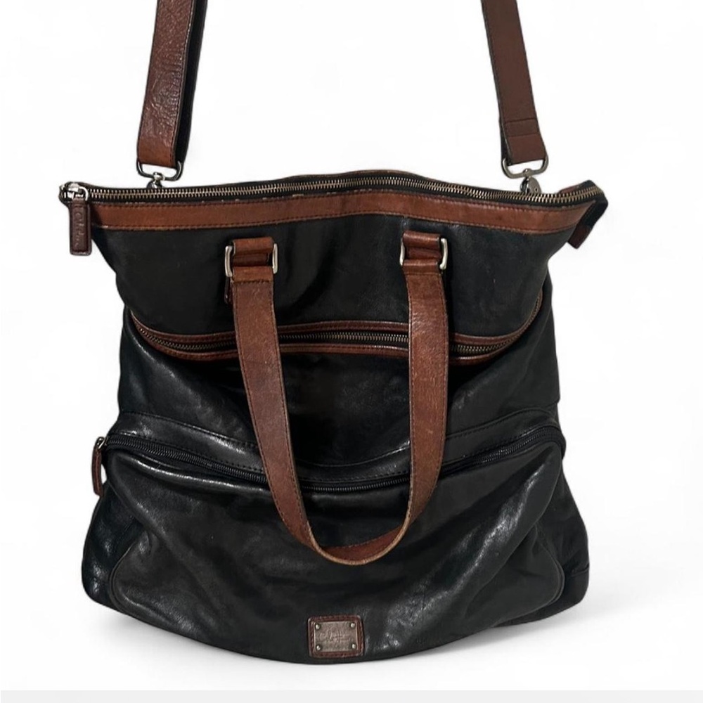 Vintage Genuine Leather Cole Haan Large Tote Bag With Long Adjustable Strap